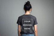 T-Shirt Mockup - Dark Gray Edition, a Shirt Mockup by ForhadGFX (Thumbnail 6 of 12)