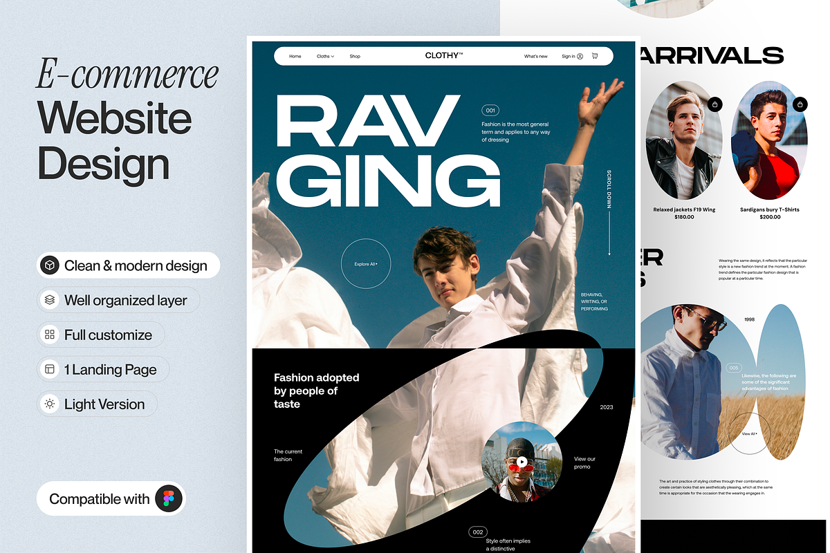 E-commerce Landing Page, a Design Template by sajon.co