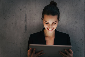 Portrait of young businesswoman, a Person Photo by HalfPoint