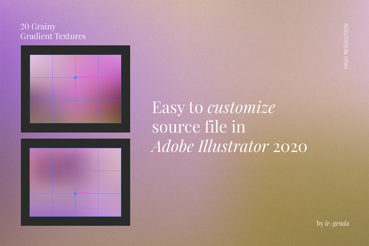 20 Serene Gradients Set, a Texture Graphic by le-genda (Photo 2 of 11)