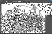 Viking Yggdrasil Coloring Page, a Decorative Illustration by Abysm Internal (Thumbnail 3 of 4)