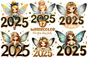 New Year Fairy Girls Clipart, an Illustration by CreationArt (Thumbnail 1 of 4)