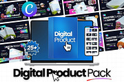 3D Digital Product Mock Up Canva, a Social Media Template by Virall (Thumbnail 1 of 10)
