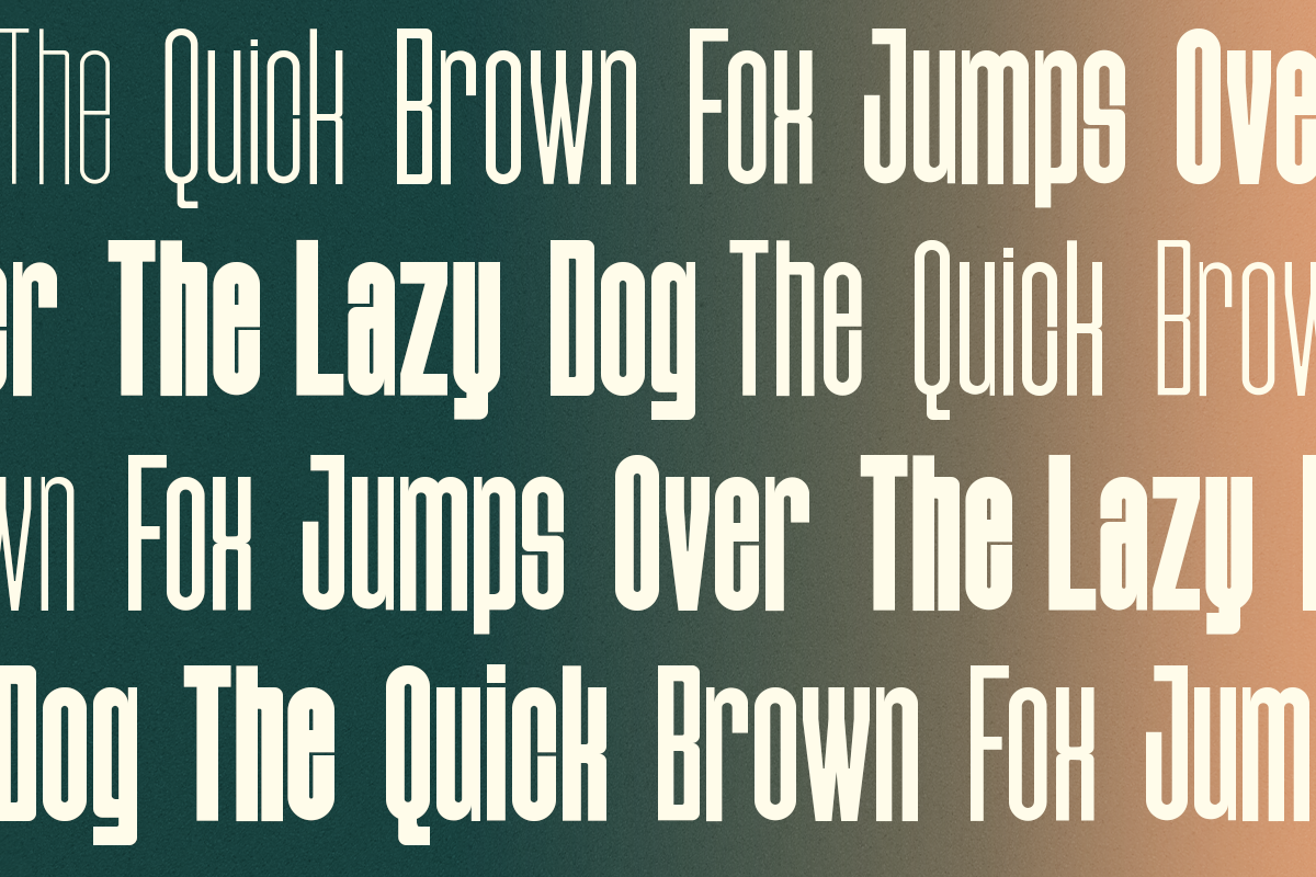 Gendar - Condensed Font Family, a Sans Serif Font by Pandeka Studio (Photo 6 of 12)