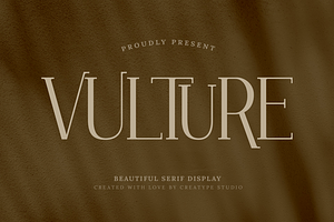 Vulture Beautiful Serif