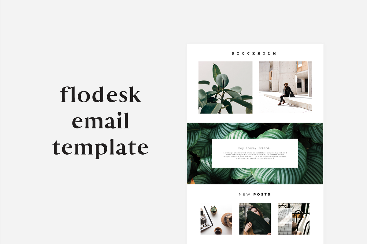 Stockholm Flodesk Email Template, an Email Template by The Blog Stop (Photo 1 of 2)