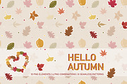 Hello Autumn — Leaves Set, an Object Graphic by Vaniuta_Art (Thumbnail 1 of 10)