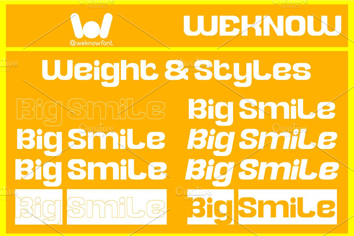 Big Smile Font, a Sans Serif Font by weknow (Photo 7 of 8)