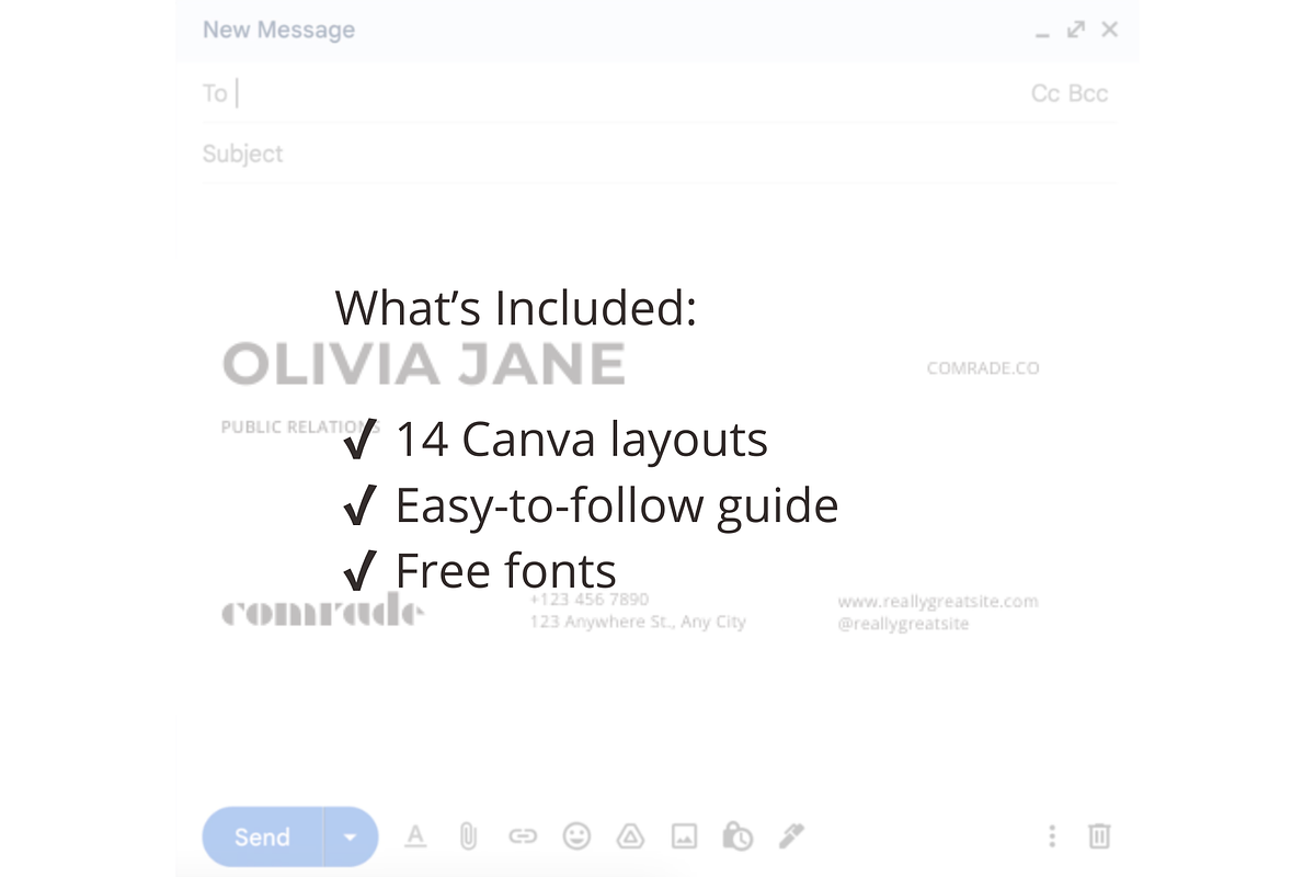 Modern Email Signature Templates, an Email Template by ItsReksita Pattern (Photo 2 of 6)