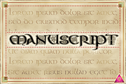 CELTIC Color FONT- AonManuscriptBlk, a Script Font by AonCelticArt (Thumbnail 1 of 4)