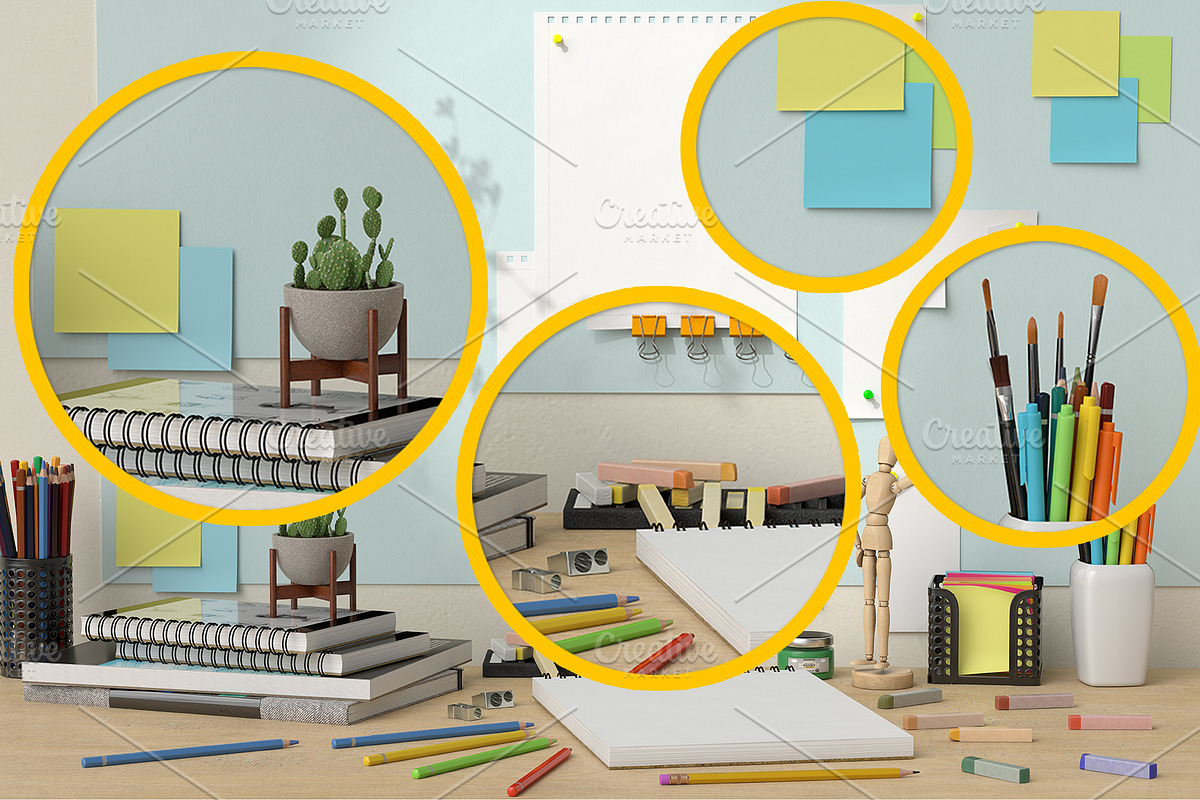 Student workspace, creative desk and, a School & Education Photo by Tempera (Photo 2 of 3)