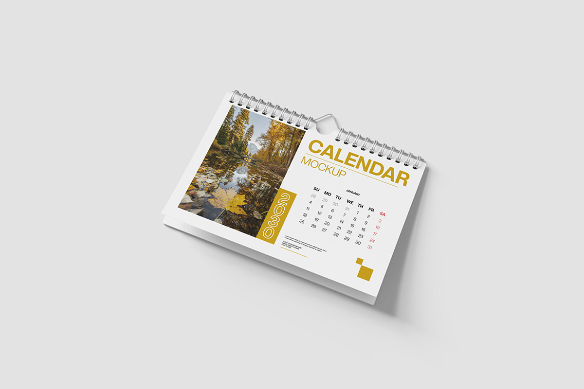 Calendar Mockup, a Product Mockup by MrLetters (Photo 5 of 5)