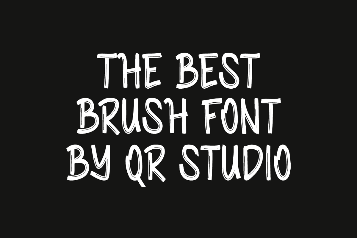Marker Brushen - Premium Paint Font, a Handwritten Font by QR Design Studio (Photo 3 of 6)