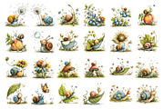 Summer Snail PNG Clipart Watercolor, an Animal Illustration by Nicolle's Colorful Art (Thumbnail 2 of 4)