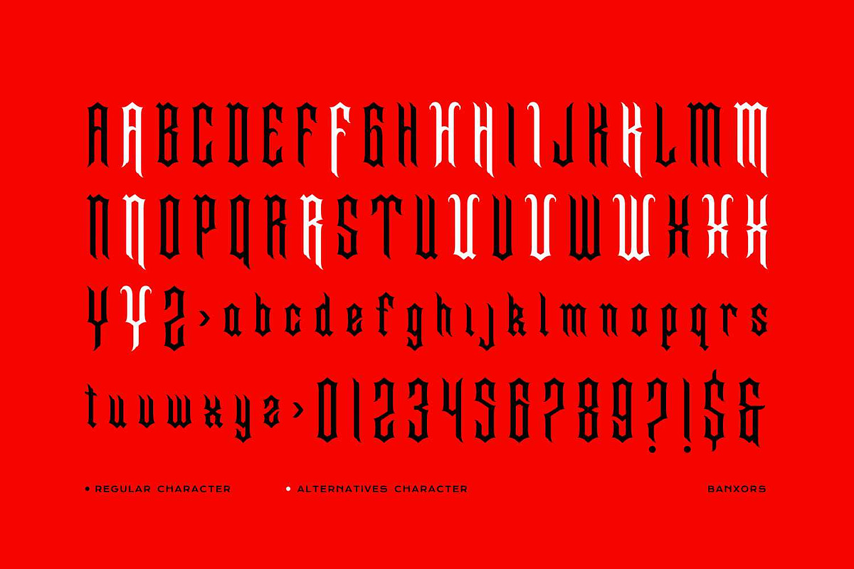Banxors - Modern Blackletter, a Blackletter Font by Imoodev (Photo 5 of 5)