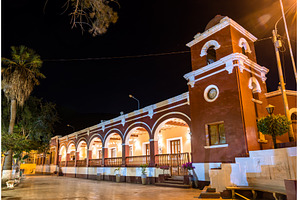 Palace in the oasis town of, an Architecture Photo by Leonid Andronov