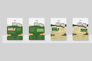 Golf tournament poster template, a Flyer Template by Kazi Hossain