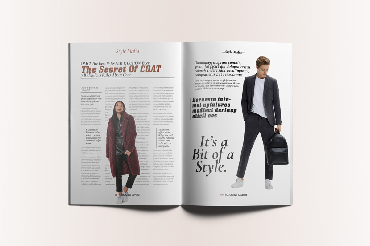 Lifestyle Magazine Layout, a Magazine Template by Swayang (Photo 20 of 22)