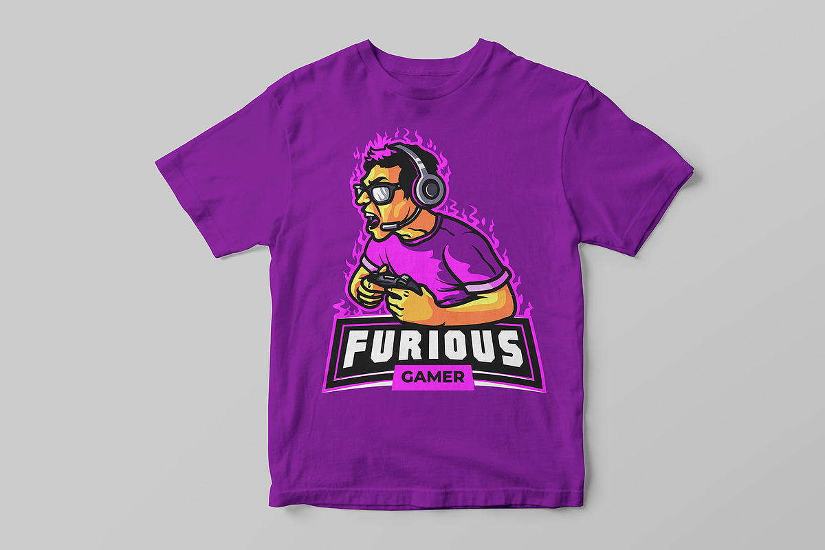 Furious Gamer Esport Logo, a Branding & Logo Template by Silpin (Photo 3 of 3)