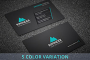 Clean Business Card, a Business Card Template by Divergent Studio (Thumbnail 1 of 6)