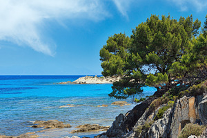 Aegean sea coast (Chalkidiki, Greece)., a Nature Photo by YuriyB
