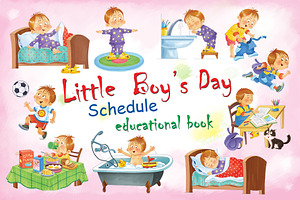 Little boy's day. Schedule