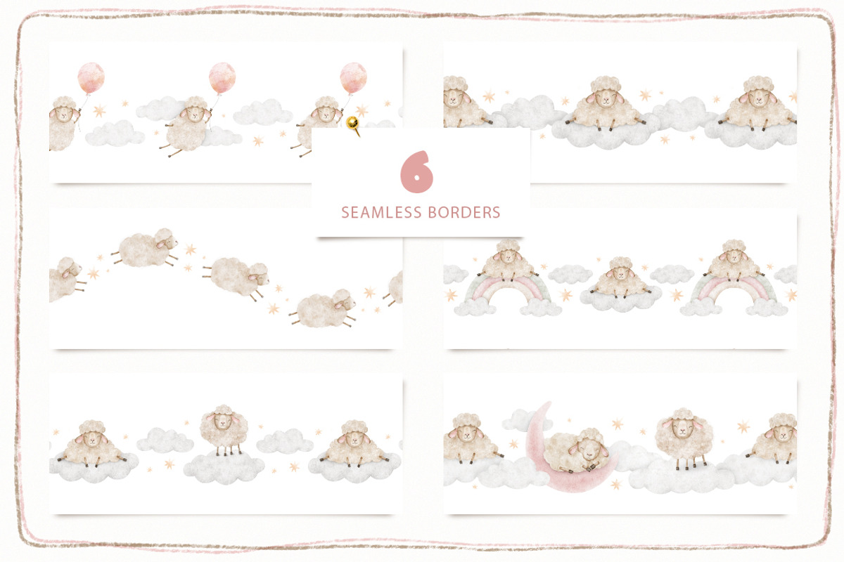 Sheep watercolor illustrations, an Animal Illustration by Fedulova Art (Photo 11 of 14)