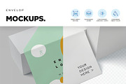 Envelope Mockup Set, a Packaging Mockup by megostudi0 (Thumbnail 6 of 7)