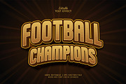 Text Effect Football Champions, a Layer Style Add-On by Navy Graphic (Thumbnail 1 of 2)
