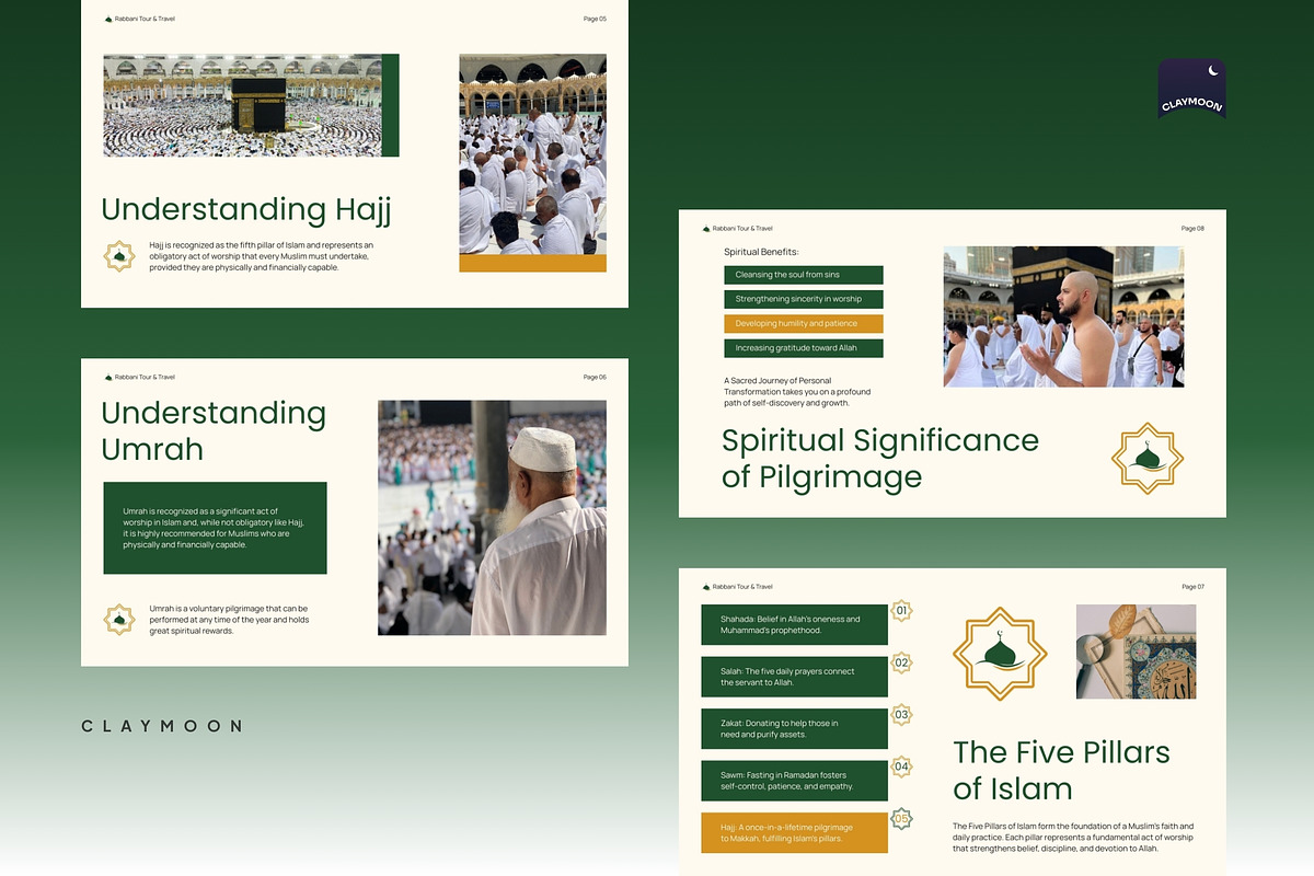 Hajj and Umroh Pitch Deck, a Presentation Template by Claymoon Lab (Photo 4 of 7)