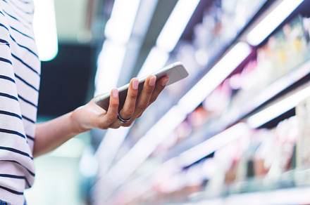 Shopping list on your smartphone stock photo containing phone and girl, a Person Photo by A_B_C