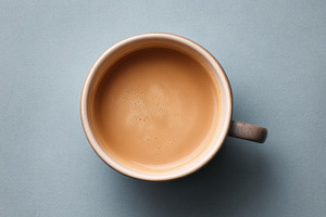 Ceramic teacup top view, a Photo by Virgo Studio