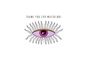 Eye of providence. Ink graphic set., a Decorative Illustration by Moonflora (Thumbnail 7 of 7)