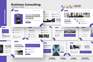 Business Consulting - Google Slides, a Presentation Template by Iqsiart Studio