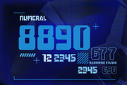 Orioonic a Futuristic Font, a Sans Serif Font by Rasiorise Studio (Thumbnail 4 of 9)