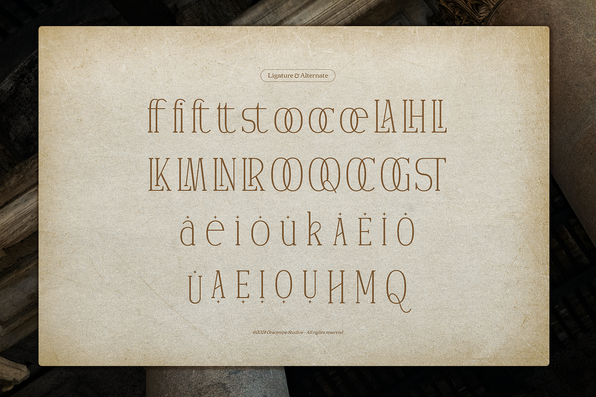 Bratan Safioor Modern Display Serif, a Serif Font by gracetype_studio (Photo 12 of 12)