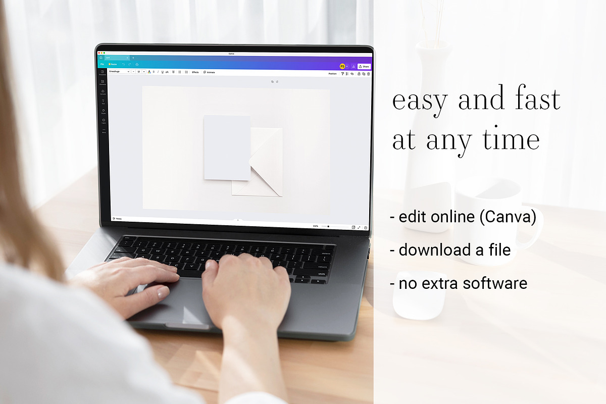 Card Mockup 5x7 Online Edit 8e Canva, a Product Mockup by PawMockups 2 (Photo 5 of 11)