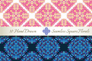 10 Floral Seamless Square Patterns, a Pattern Graphic by Patternalized (Thumbnail 4 of 4)