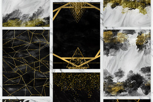 Black Gold Marble Backgrounds