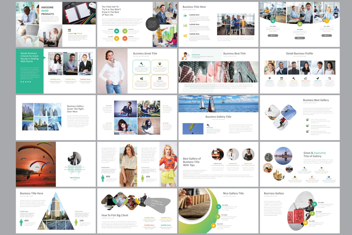 Business Presentation Template, a Presentation Template by GreenDesign (Photo 3 of 7)