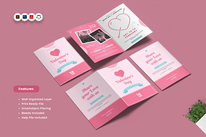 Valentine Day Party Bifold Brochure