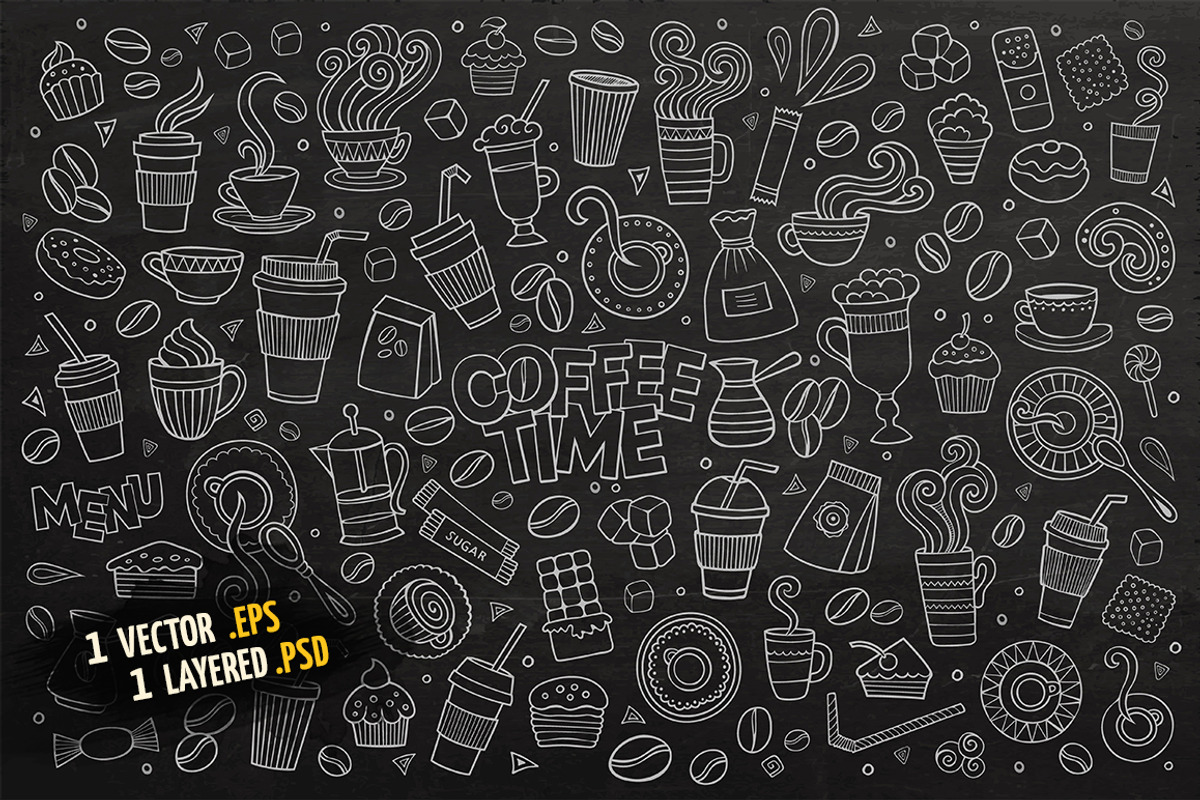 Coffee Objects & Elements Set, an Object Graphic by BALABOLKA (Photo 4 of 4)