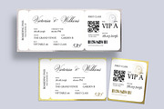 Wedding Boarding Pass Invitation Tem, a Stationery Template by BrandPacks (Thumbnail 3 of 4)