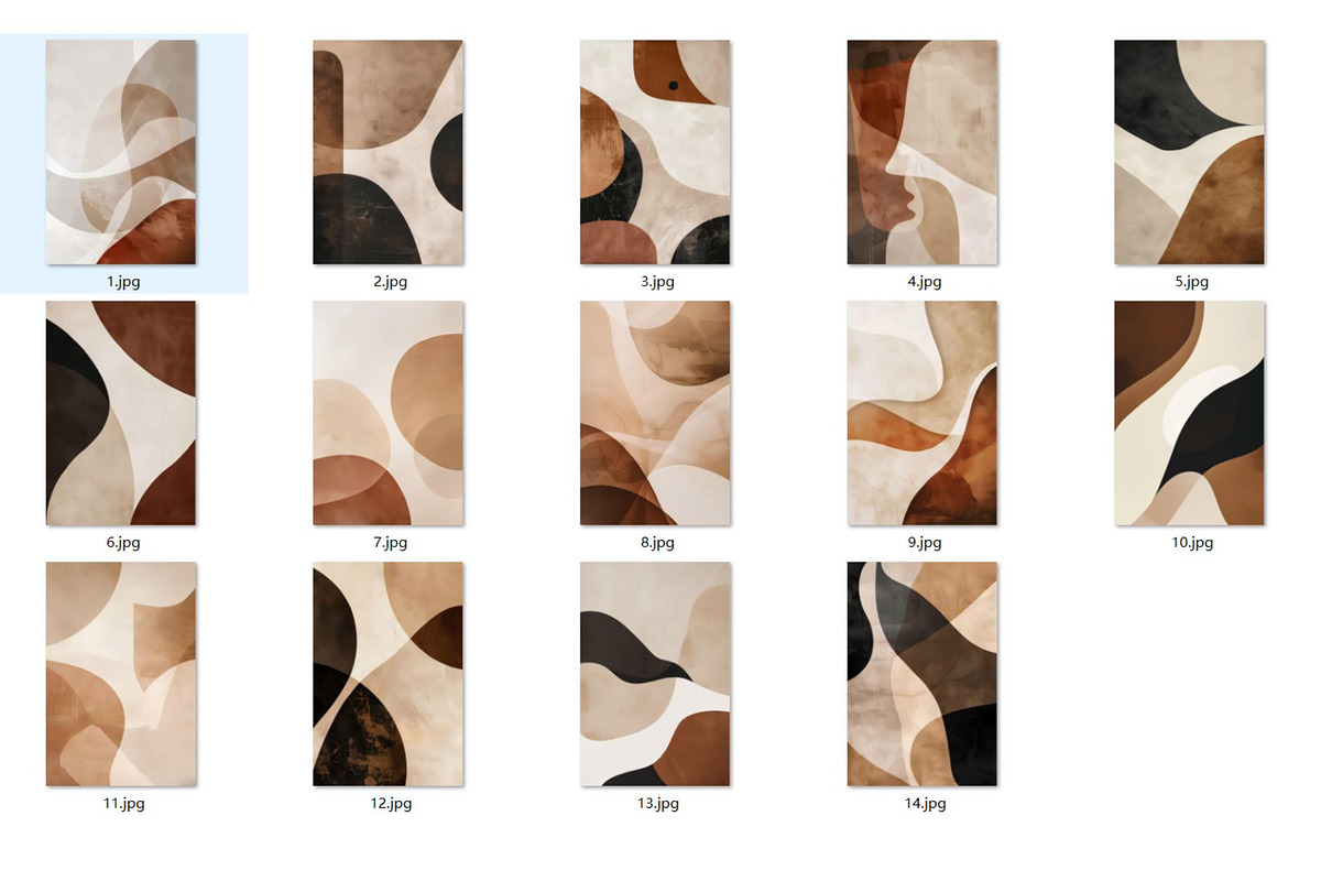 Abstract Boho Wall Art & Cliparts, a Poster Template by ARTOZEN DIGITAL (Photo 16 of 17)