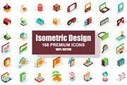 Isometric Icons Pack, a Duotone Icon by alexdndz (Thumbnail 1 of 15)