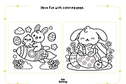 Easter Bookish Fun Coloring Pages, a Seasonal Illustration by Ink Gallery (Thumbnail 2 of 4)