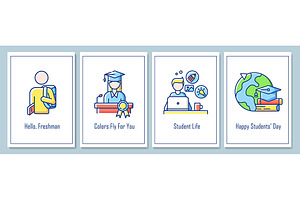 World students day greeting cards, a Flyer Template by IMG Visuals
