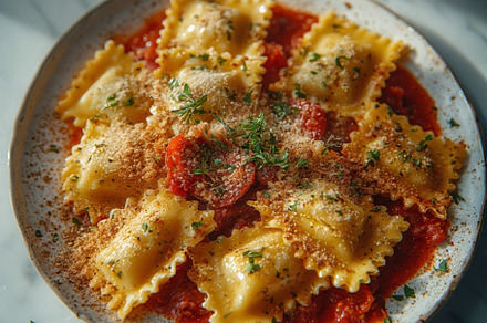 Pasta Dish italian stock image, a Photo by ComfortQ
