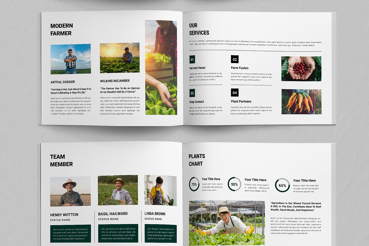 Agriculture Brochure Template, a Brochure Template by ContestDesign (Photo 3 of 5)