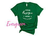 Bella Canvas TShirt Mockups On White, a Shirt Mockup by lock and page (Thumbnail 67 of 92)